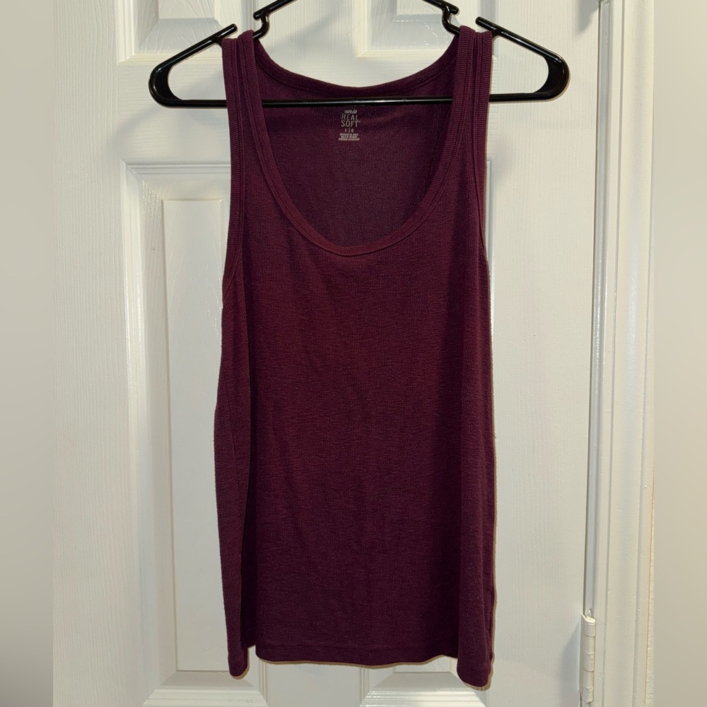 Aerie Deep Purple Tank Top